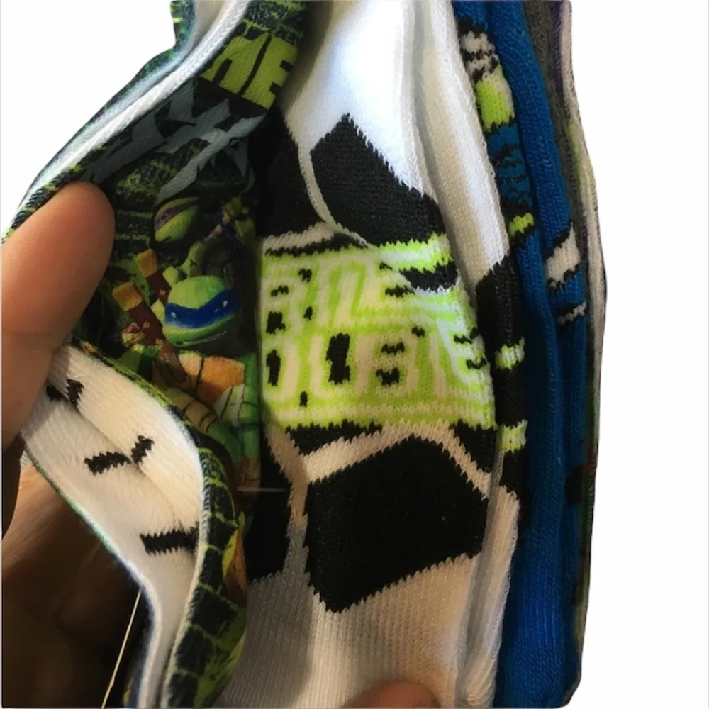 Teenage Mutant Ninja Turtle Socks, 5 Pack, Green